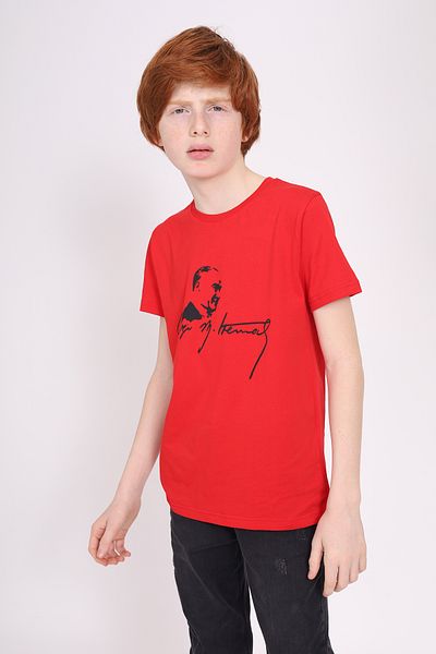 Toontoy Ataturk Printed Unisex Kids T-Shirt