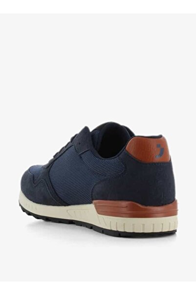 SJ Men's Panelled Sneakers with Lace-Up Closure