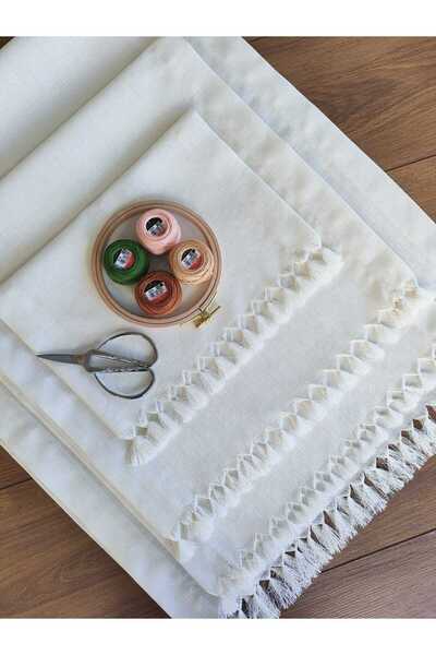 sarra 4'Lü Bağlama Salon Takımı - Krem