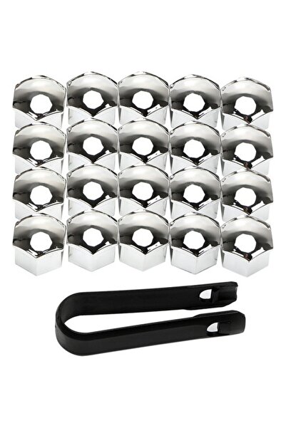 LeonPart Üniversal Krom Bijon Kapağı 17mm