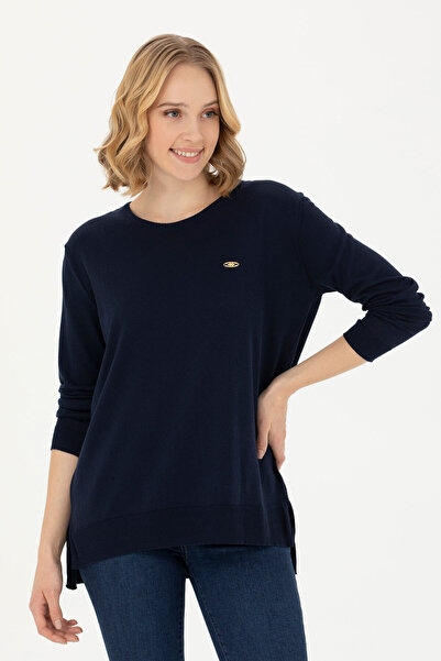 U.S. Polo Assn. Γυναικείο πουλόβερ Navy Blue Crew Neck Basic 50277309-VR033
