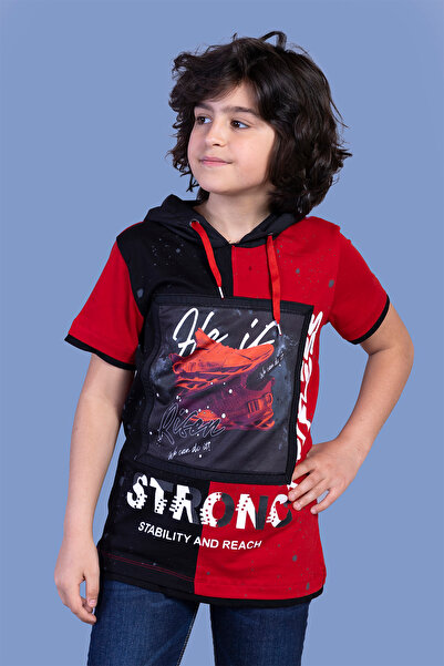 Toontoy Момче - Тениска с щампи Garni с детайли