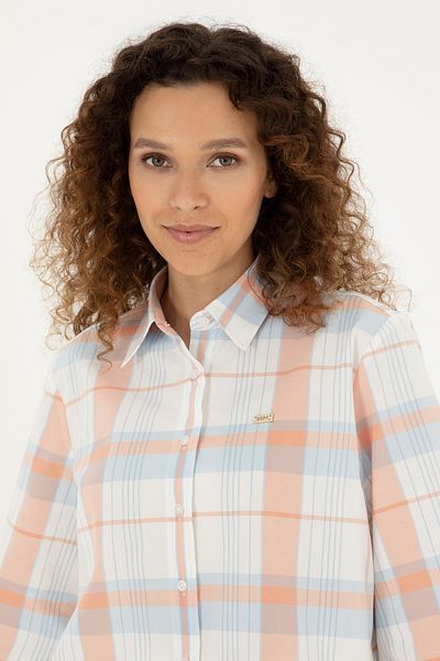 U.S. Polo Assn. Women's Ecru Long Sleeve Shirt 50289145-Vr019