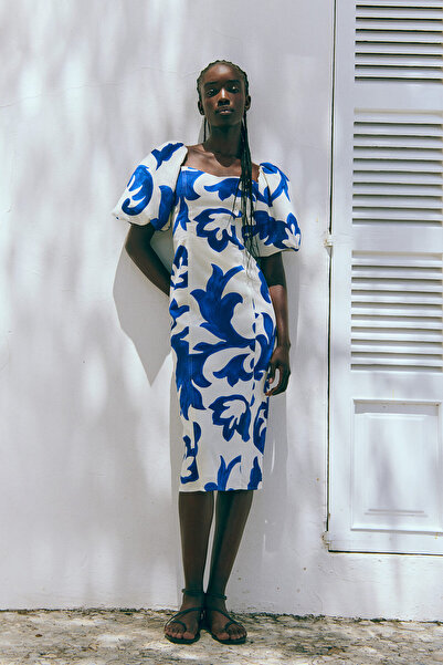 H&M Balon Kollu Elbise