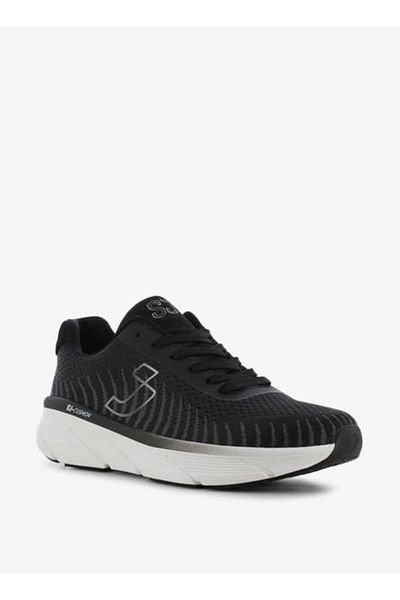 SJ Men's Logo Detail Lace-Up Low Ankle Sneakers