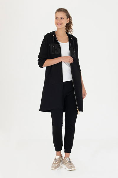 U.S. Polo Assn. Γυναικεία Μαύρα Φούτερ 50272997-VR046