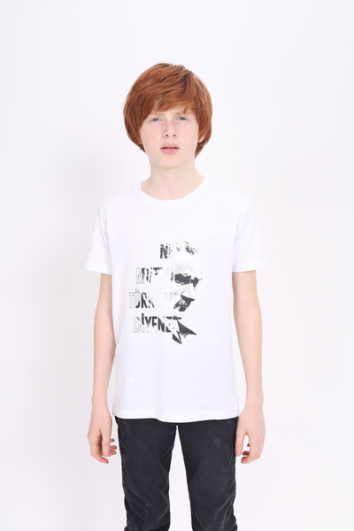 Toontoy Παιδικό μπλουζάκι Unisex με στάμπα Ataturk