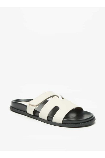Celeste Women's Solid Slip-On Flat Sandals