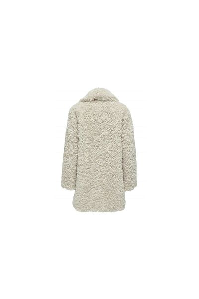 ONLY Μπεζ Faux Fur Duffle Coat - Γυναικείο παλτό Otw 15325921-Pumicesto