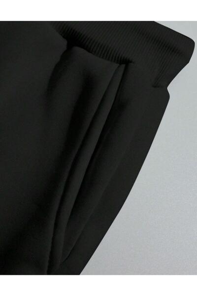 Altamira Σετ ανδρικής φόρμας με μαύρη κάθετη στάμπα Oversize Crew Neck