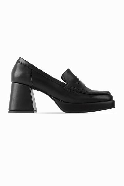 Lal Shoes & Bags Pantofi de damă cu toc gros Biana negru