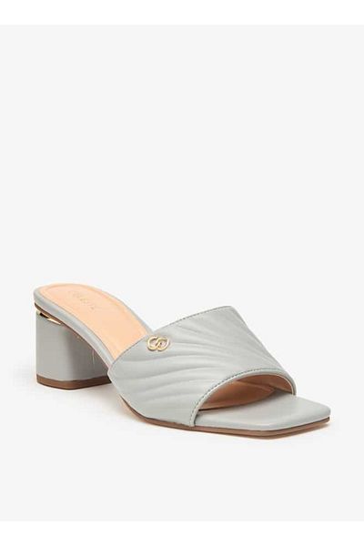 Celeste Women's Quilted Slip-On Sandals with Block Heel