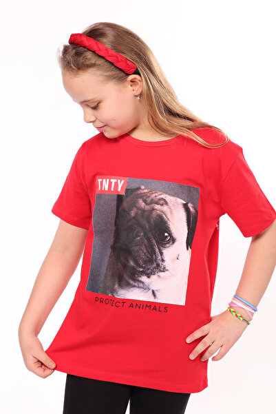 Toontoy Tricou pentru copii unisex cu fața cu imprimeu