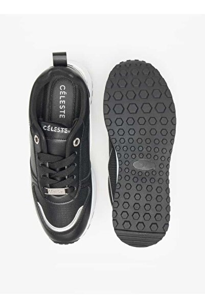 Celeste Women's Textured Sneakers with Lace-Up Closure