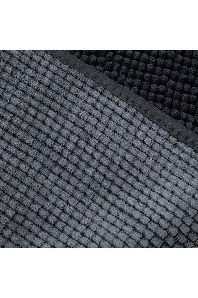 Mudo Home June Black Bath Mat Set - Pack of 2