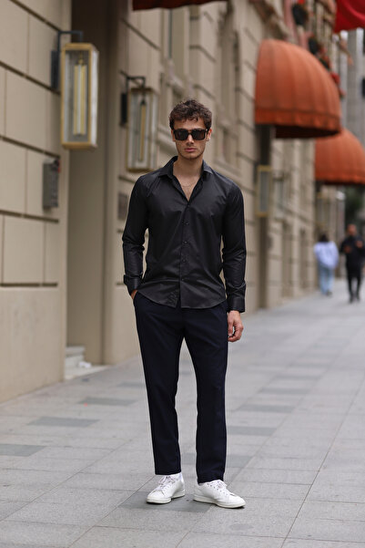 PASSERO Πουκάμισο Slim Fit Cool Print Lycra