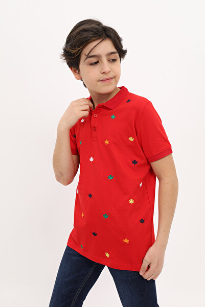 Toontoy Κεντημένο λεπτομερές μπλουζάκι για αγόρια