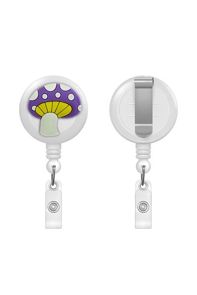 PABALAS Purple Mushroom Figured Yoyo Card Holder