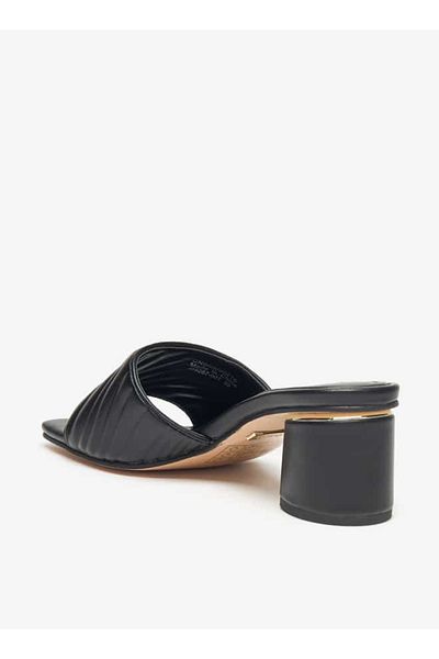 Celeste Women's Quilted Slip-On Sandals with Block Heel