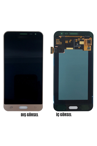 Samsung Teknonet Samsung Galaxy J320 J3 2017 Uyumlu Lcd+Dokunmatik - Gold