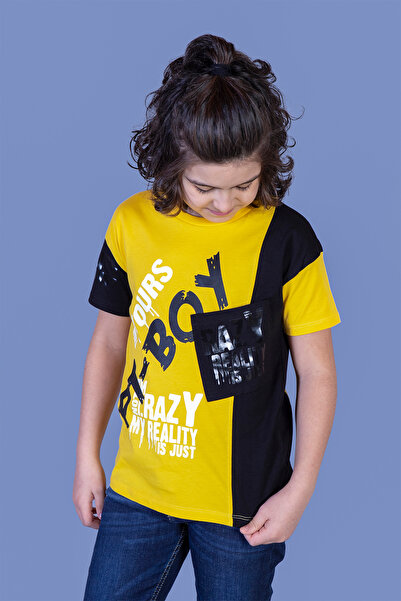 Toontoy Tricou pentru băieți - cu secțiuni buzunare detaliate
