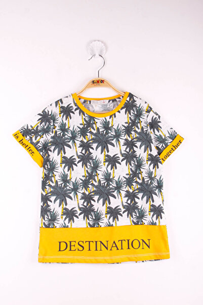 Toontoy Μπλουζάκι για αγόρια με σχέδιο παλάμης συνδυασμός υφασμάτων