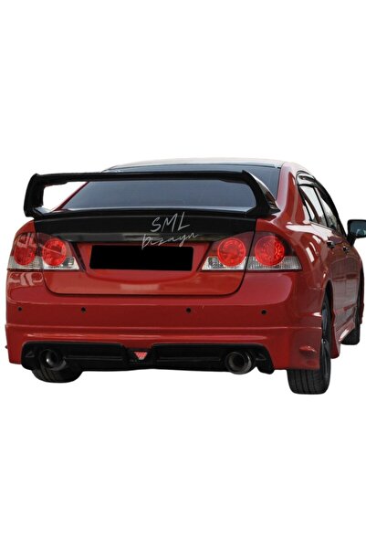 Karva Honda Civic Fd6 Bagaj Üstü 4 Parça Yüksek Spoiler / Spoyler