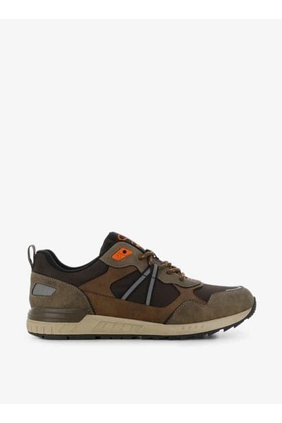 SJ Men's Panelled Lace-Up Low Ankle Sneakers