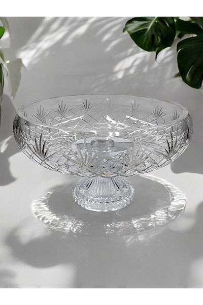 Paşabahçe 28cm Decor Footed Tassel Patterned Salad/Spirit Bowl