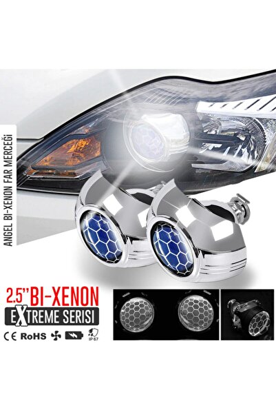 Karva Jeni Jenerasyon Bi-xenon Extreme Far Merceği Oto Hıd Projectör Sağ Sol Mercekli Lensli 2.5"