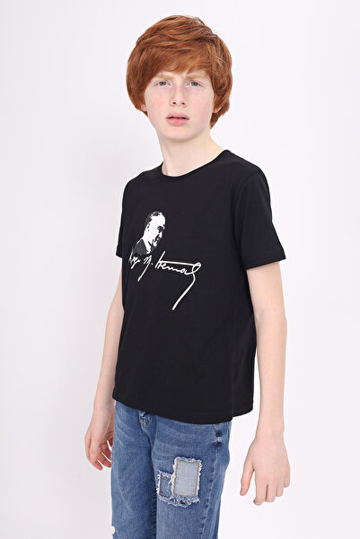 Toontoy Παιδικό μπλουζάκι Unisex με στάμπα Ataturk