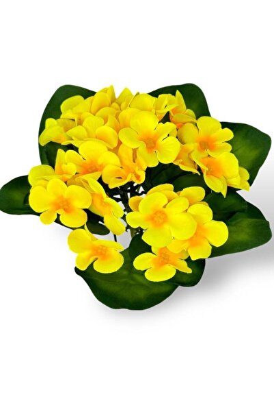 Nettenevime Yapay Çiçek Kadife Menekşe Gerçekçi Doku SARI