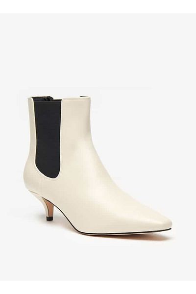 Celeste Women's Solid Slip-On Ankle Boots with Stilleto Heels