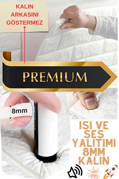 Renkli Duvarlar 70x38cm Puf 8mm Kalın Dolgulu Isı ve Ses Yalıtımı Dekoratif K...