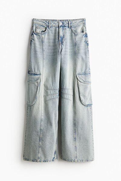 H&M Straight Regular Cargo Jeans