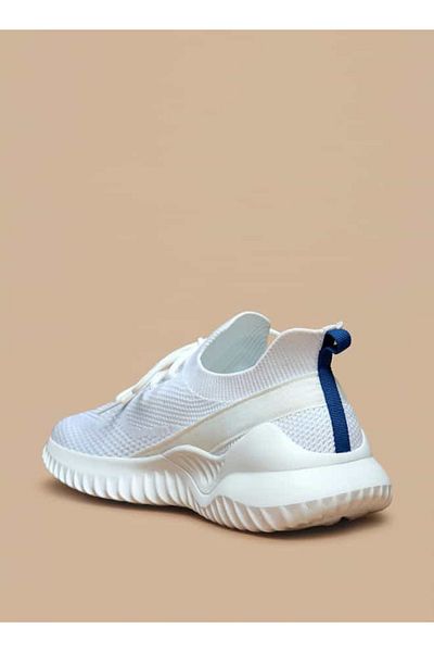 Oaklan by Shoexpress Logo Print Slip-On Sports Shoes with Lace Detail