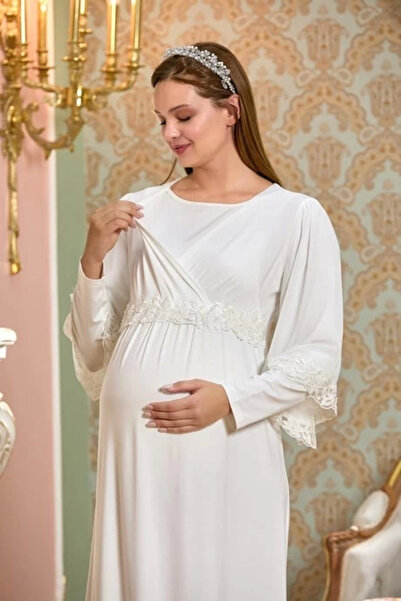 ALFA AKSESUAR 03 25121 Maternity Long Nightgown