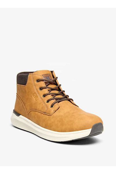 LBL by Shoexpress Panelled Lace-Up Chukka Boots