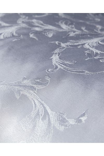Madame Coco Blaye King Size Jacquard Satin Duvet Cover Set - Grey