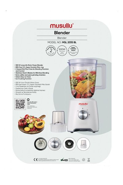 Musullu 2035 Model Blender - 500 Watt Life