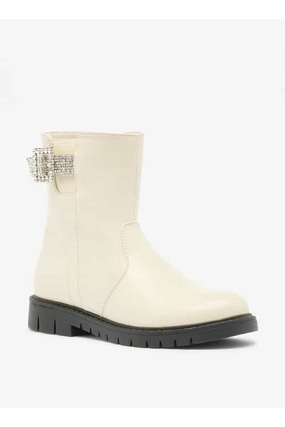 Flora Bella by Shoexpress Flora Bella Embellished Accent High Cut Boots with Zip Closure