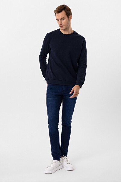SÜVARİ O Neck Regular Fit Plain Sweatshirt