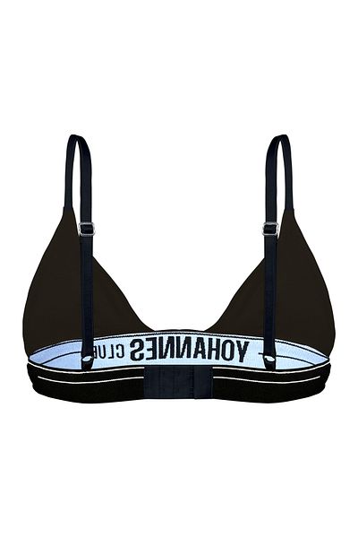 Yohannes Club Μαύρο Μονό Ελαστικό Τρίγωνο Γυναικείο Σουτιέν