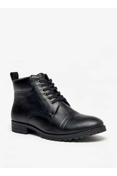 LBL by Shoexpress Perforated Chukka Boots with Zip Closure