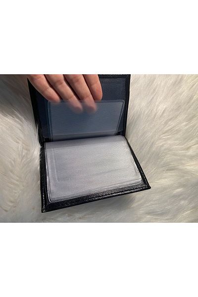minors Silver White Stone License Case Crystal License Container