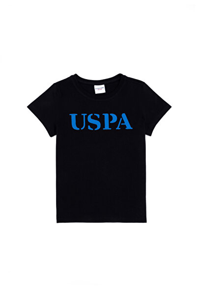 U.S. Polo Assn. Children's Black Crew Neck T-Shirt 50263028 -Vr046