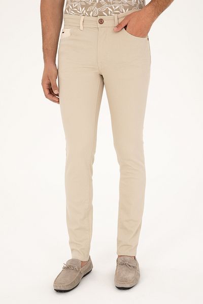 U.S. Polo Assn. Men's Stone Color Jean Trousers -50280522-VR049