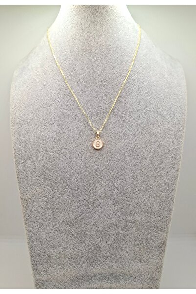 Han Ticarethane Gold Color Number 8 Necklace