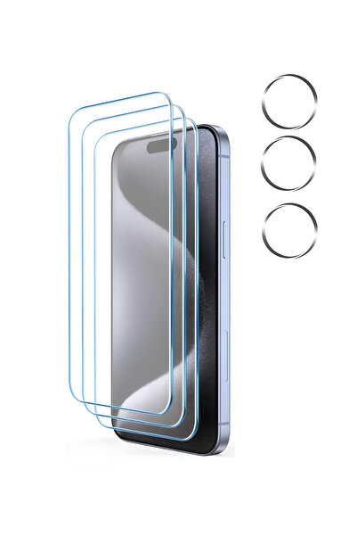 aheaks iPhone 15 Pro Max Nano Ekran Koruyucu Kırılmaz Cam - Nano Lens Camı Ko...