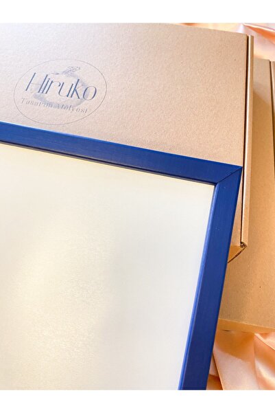 Hiruko Tasarım Atölyesi Ahşap Çerçeve Lacivert Renk Premium Frame Renkli Çerçeve